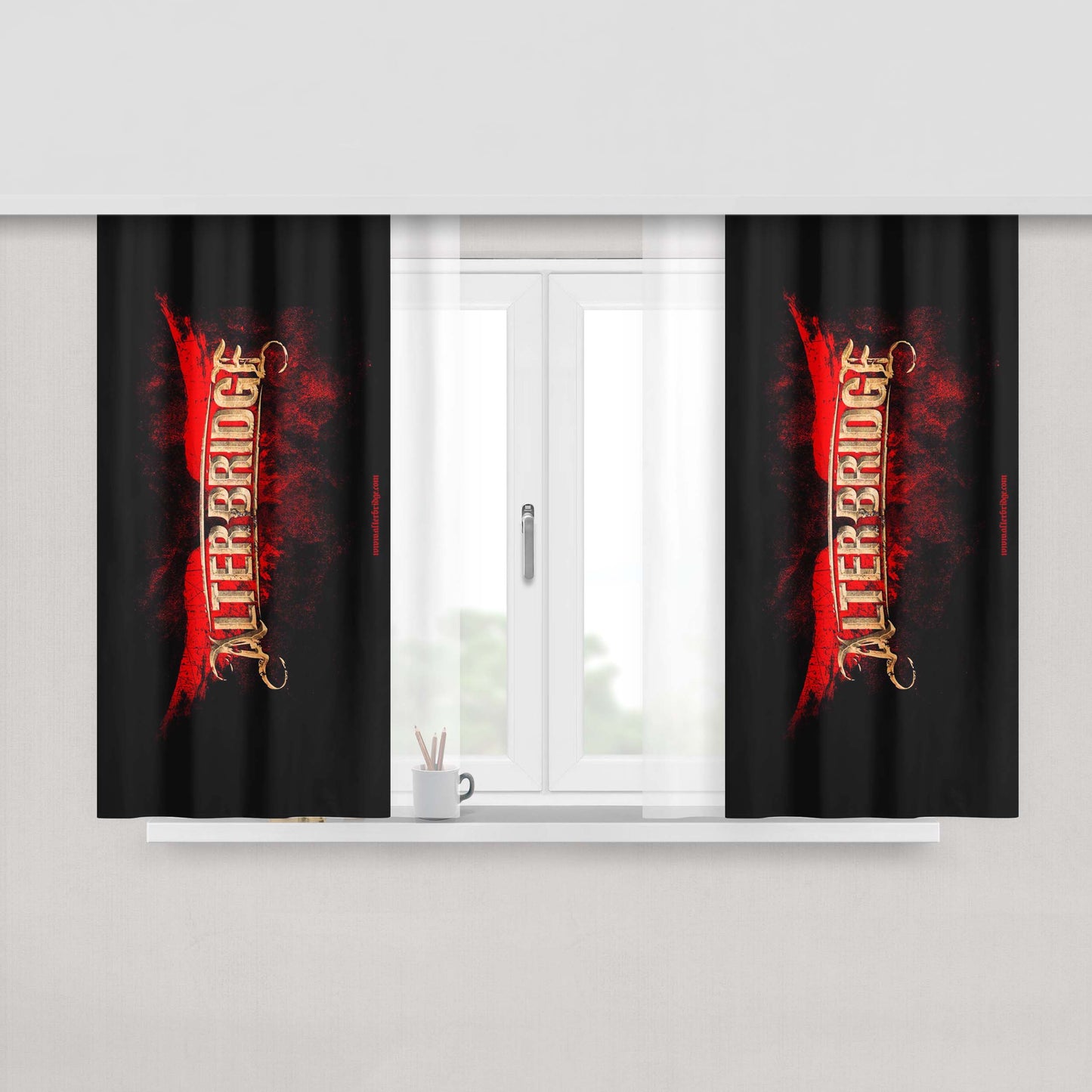 Alt-J Peach Skin Window Curtains