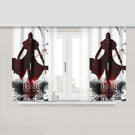 Alucard Hellsing Ulti Peach Skin Window Curtains