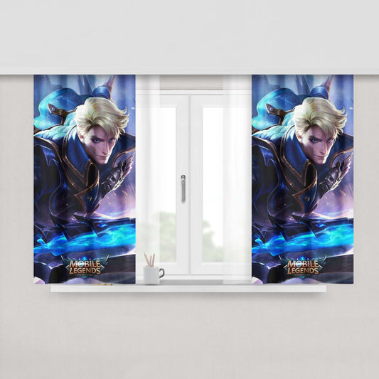Alucard Mobile Legend Peach Skin Window Curtains