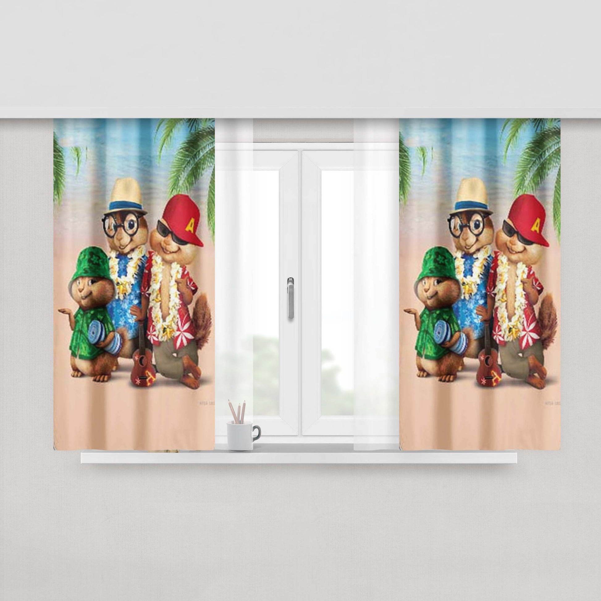 Alvin And The Chipmunks- Peach Skin Window Curtains