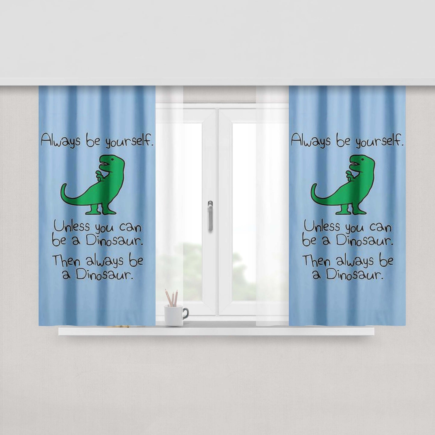 Alvin Peach Skin Window Curtains