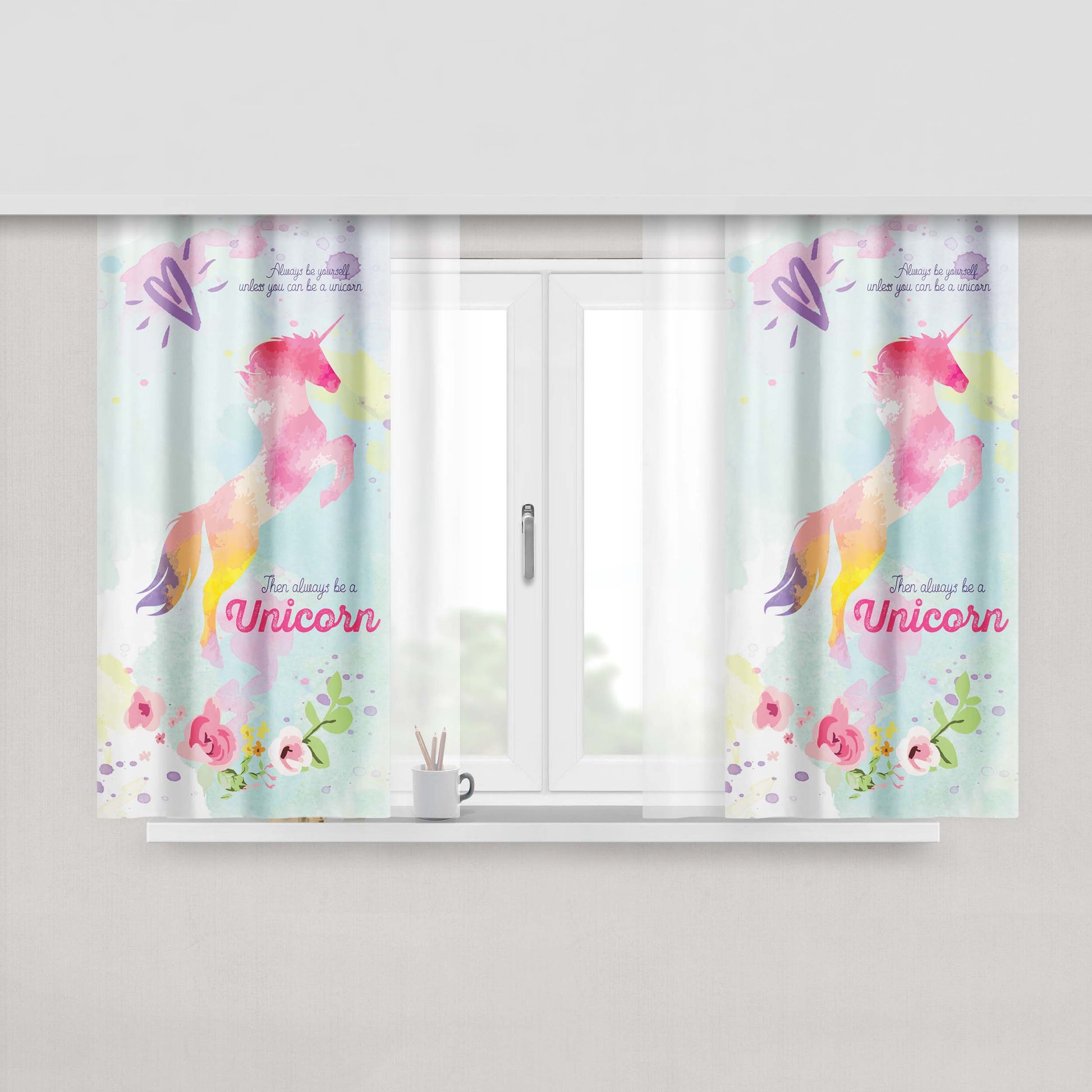 Always Keep It Open Peach Skin Window Curtains