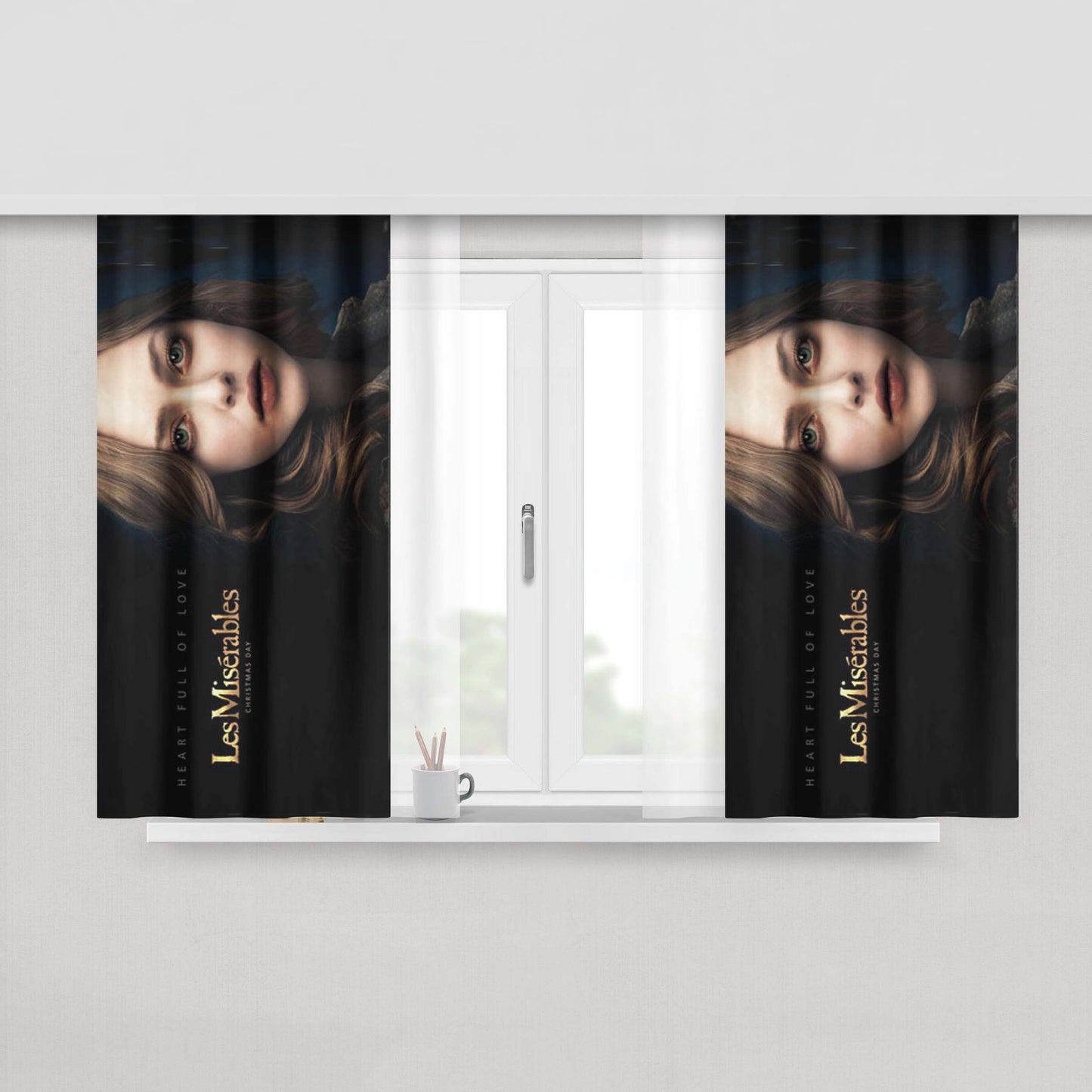 Amanaeomonesia Peach Skin Window Curtains