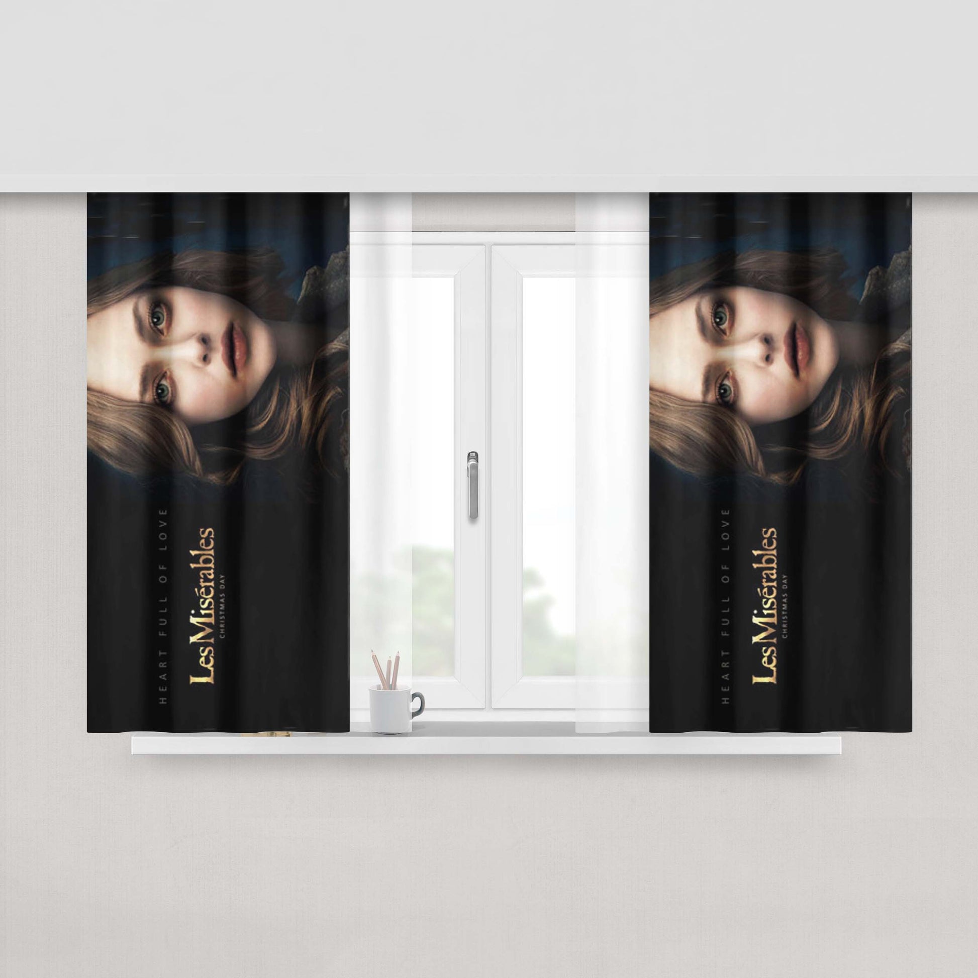 Amanaeomonesia Peach Skin Window Curtains