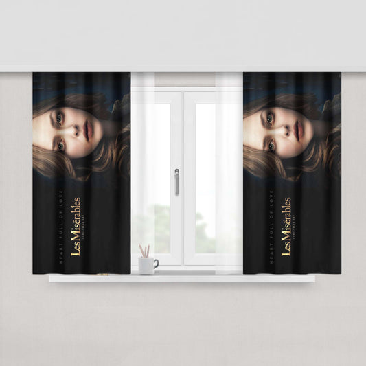 Amanaeomonesia Peach Skin Window Curtains