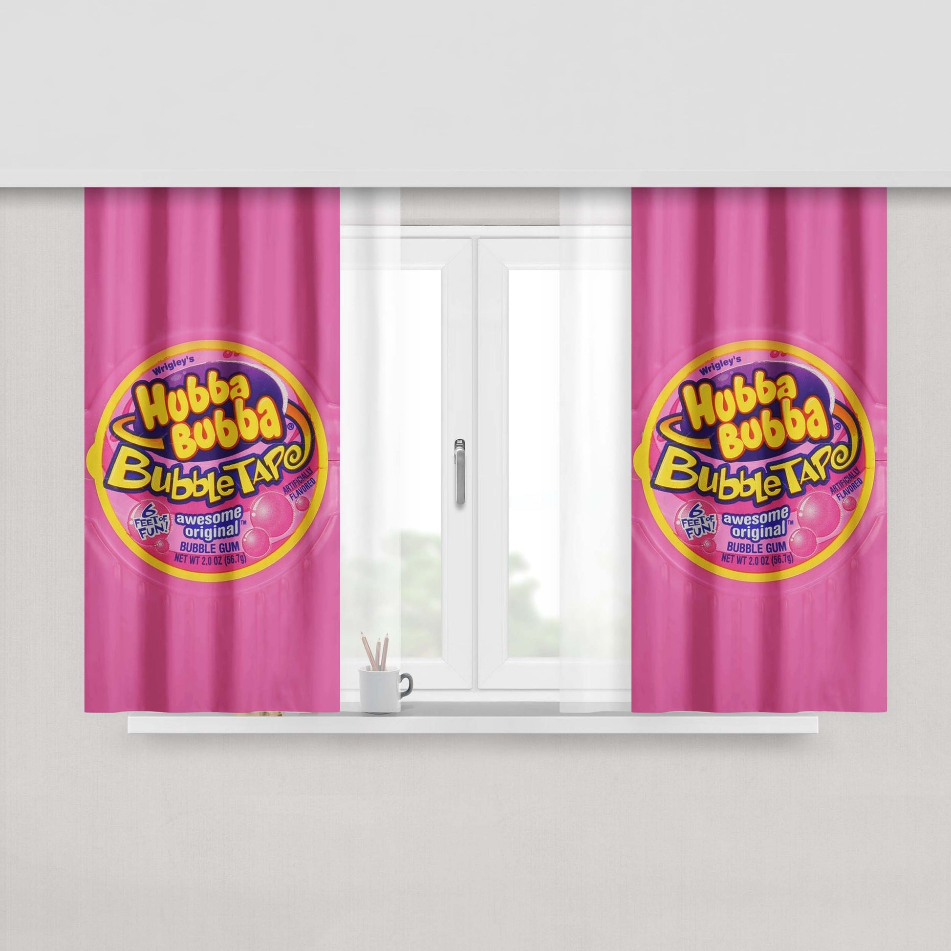 America 90'S Snack Hi-C Ecto Peach Skin Window Curtains