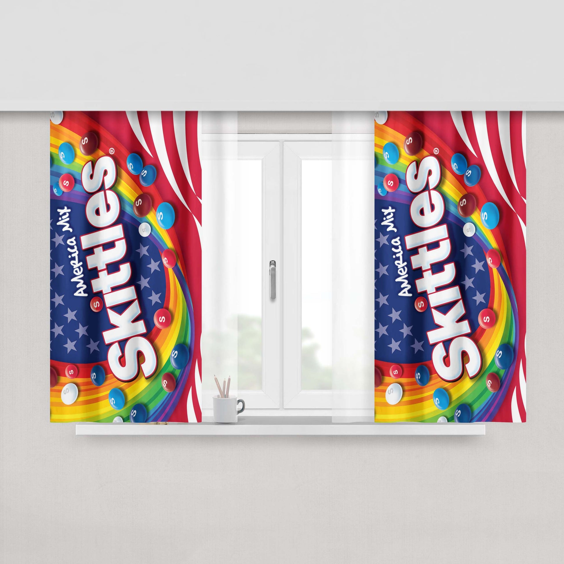 America Europe Animation Pokemon Pikachu Cartoon Peach Skin Window Curtains