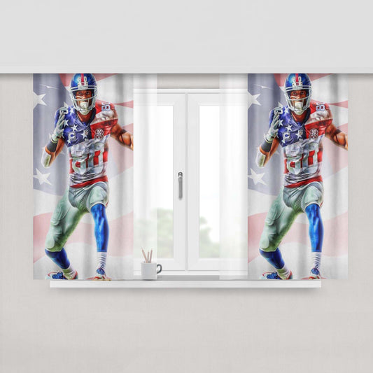 America Team Peach Skin Window Curtains