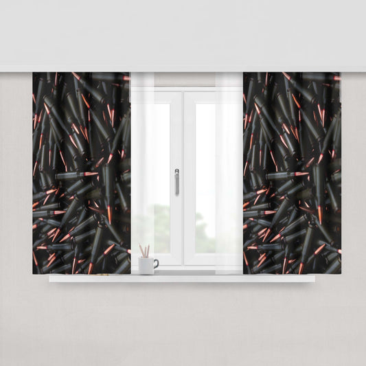 Amity Wallpaper Peach Skin Window Curtains