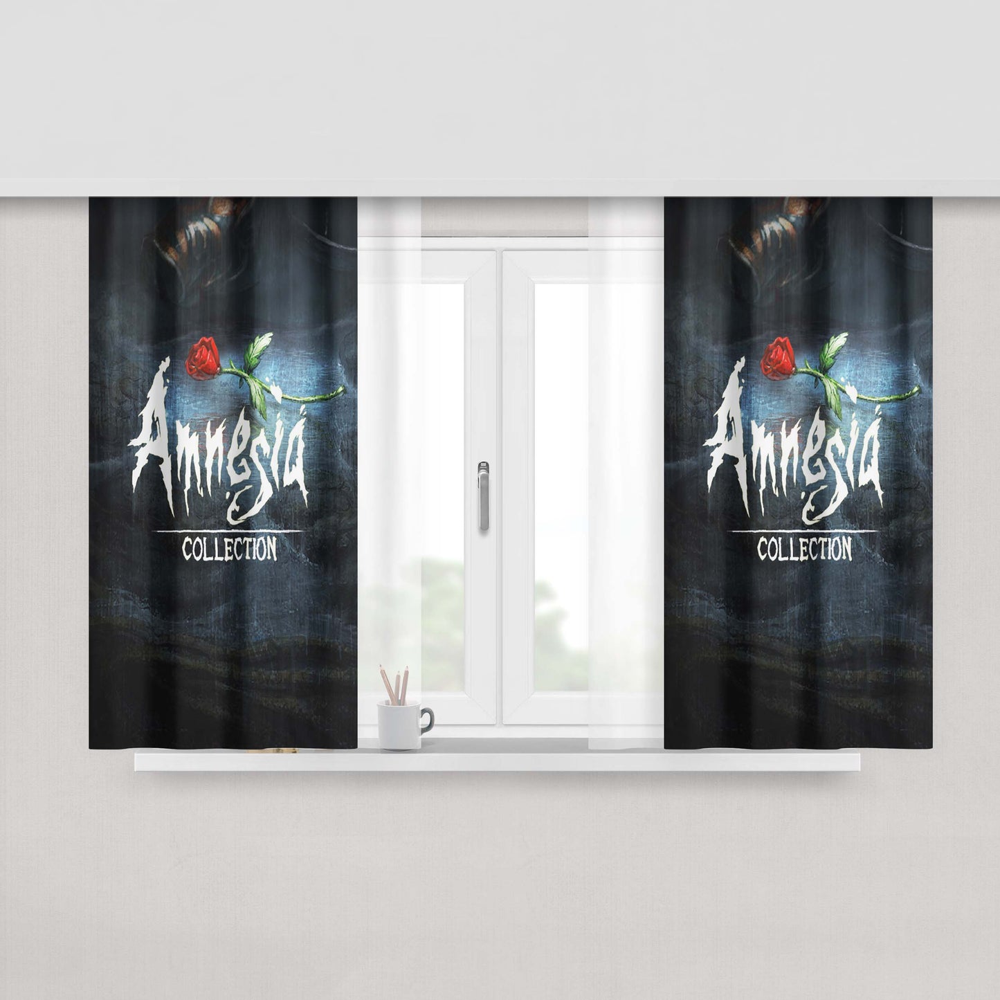 Amnesia The Dark Descent Poster Games Peach Skin Window Curtains