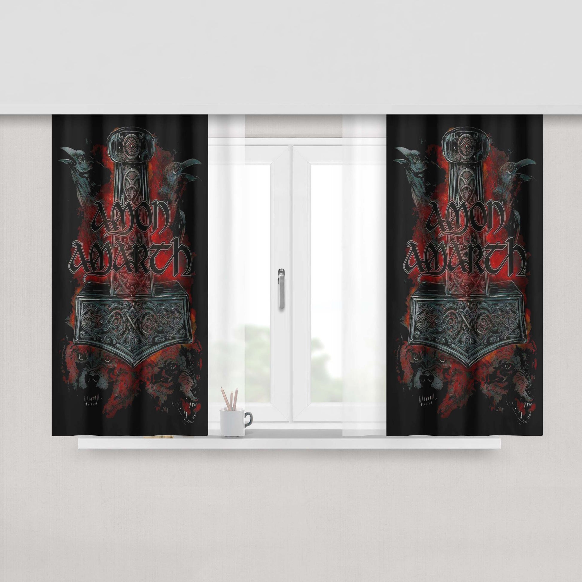 Amon Amarch Big Prince Peach Skin Window Curtains