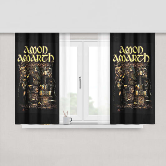 Amon Amarch Wolf Peach Skin Window Curtains