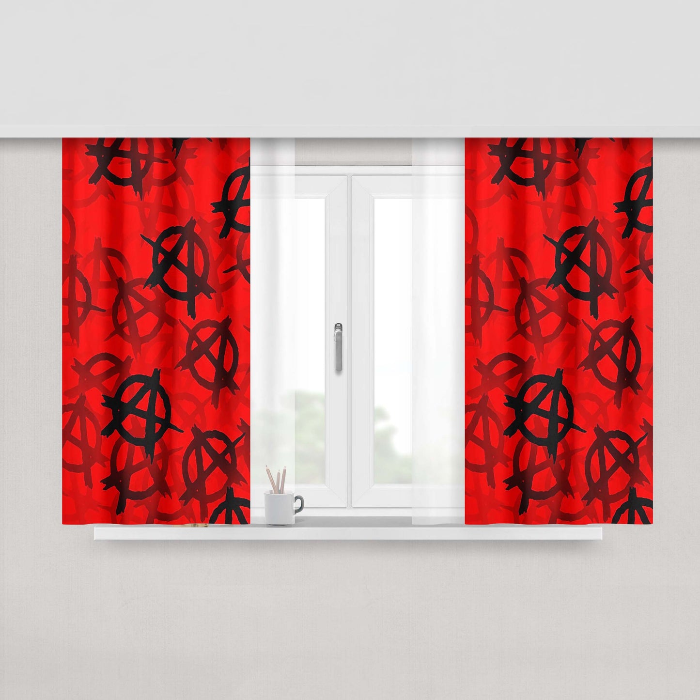 Anaheim Ducks Peach Skin Window Curtains