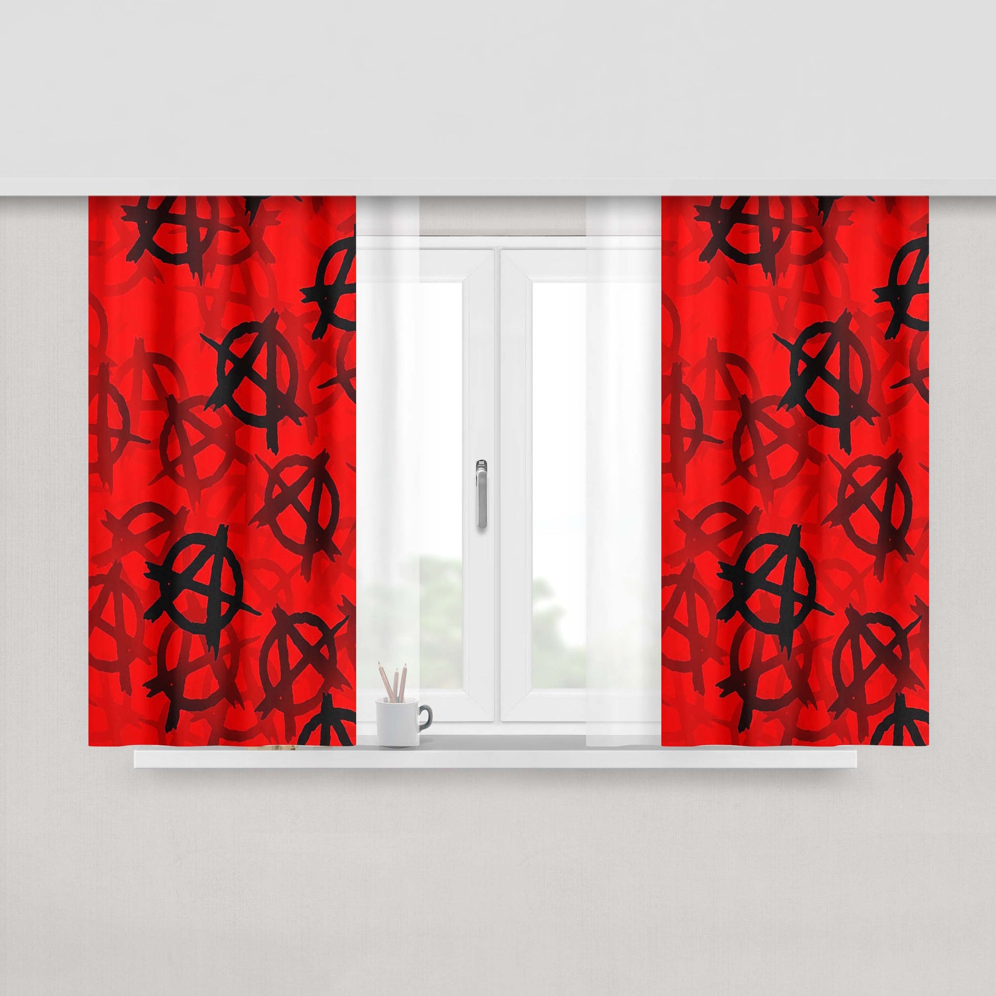 Anaheim Ducks Peach Skin Window Curtains
