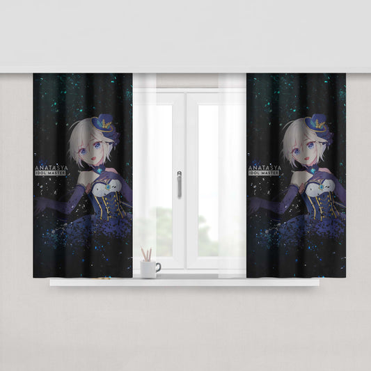 Anarchy Symbol Peach Skin Window Curtains