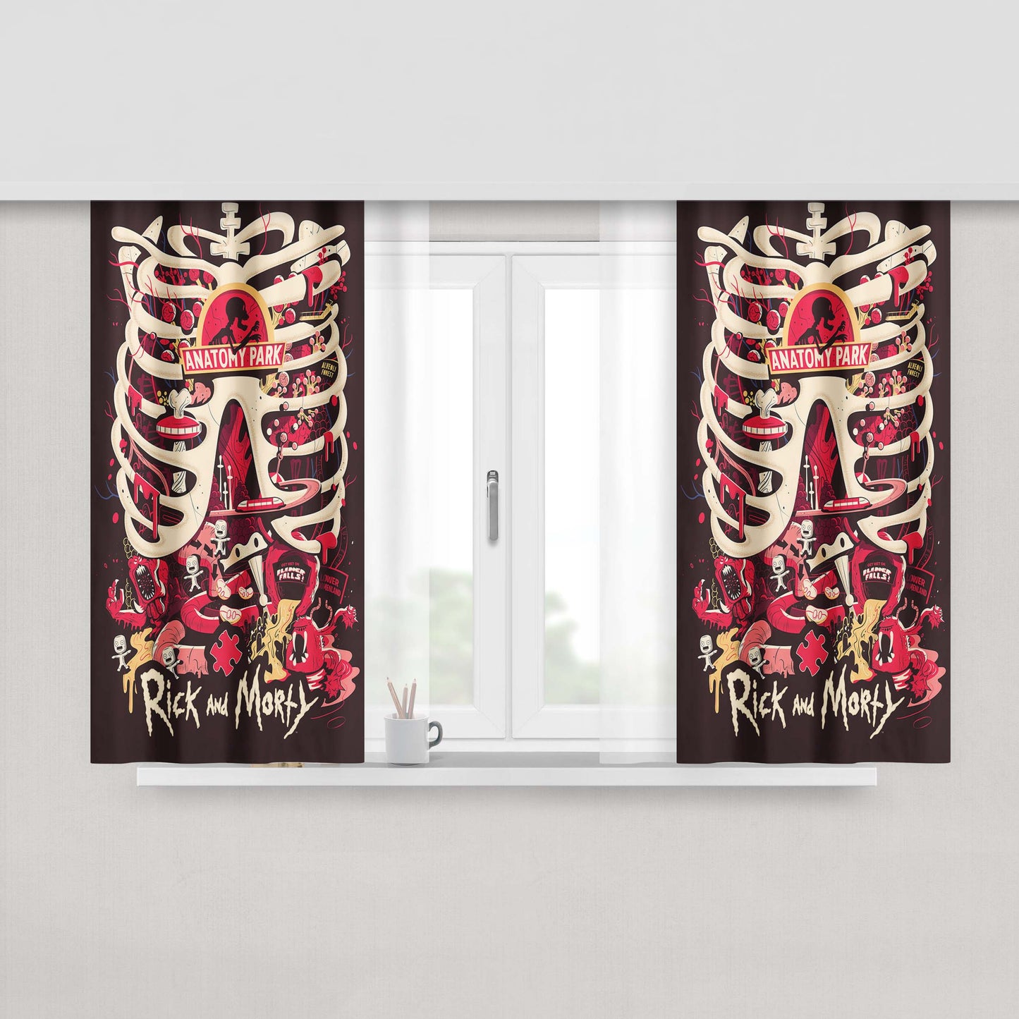 Anastasya Peach Skin Window Curtains