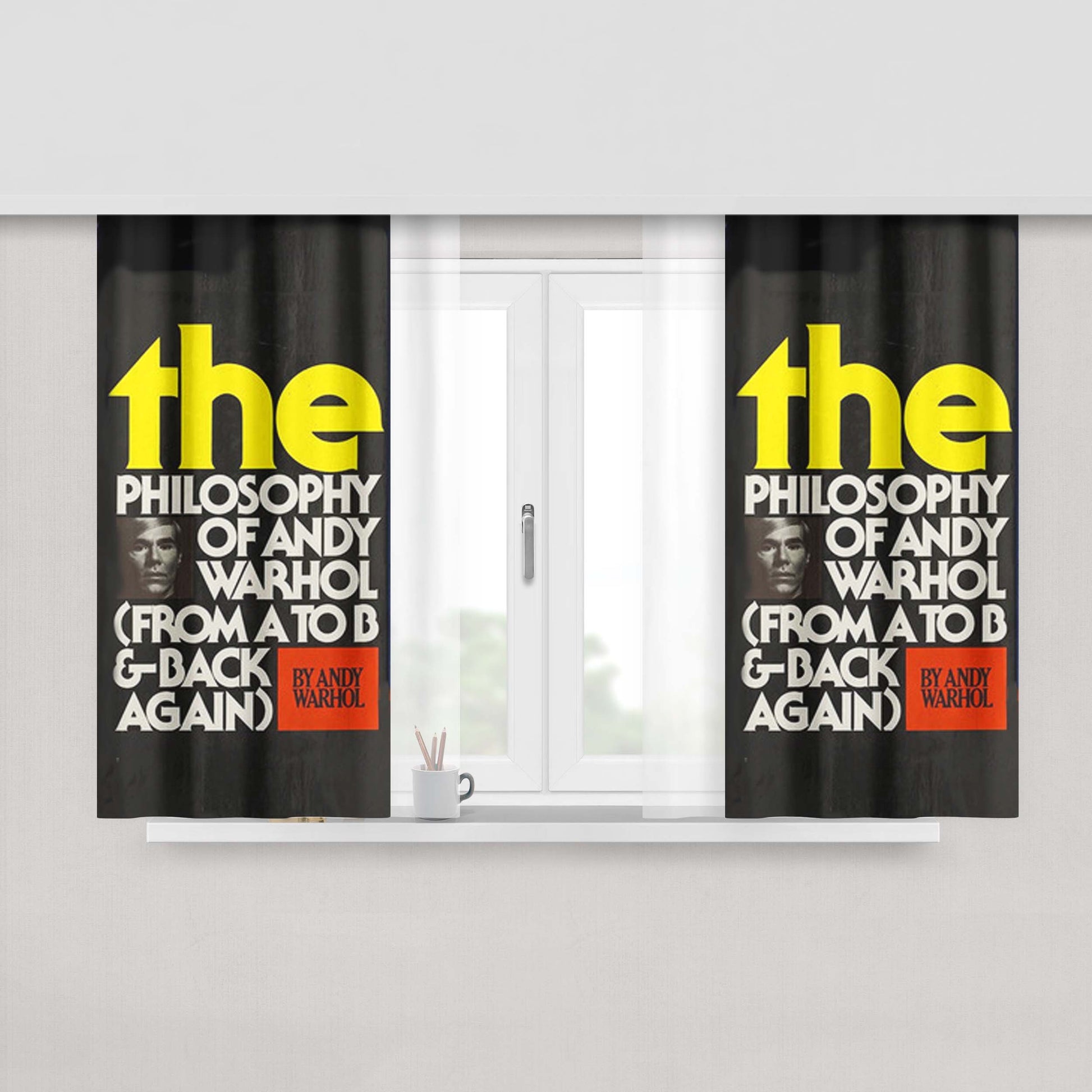 And The Gunslinger Followed Peach Skin Window Curtains