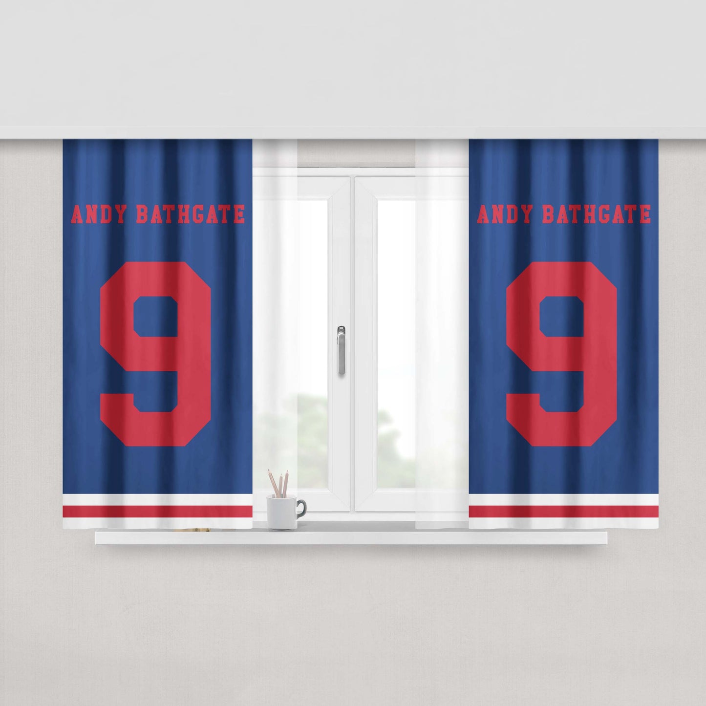Android Swag Logo Peach Skin Window Curtains