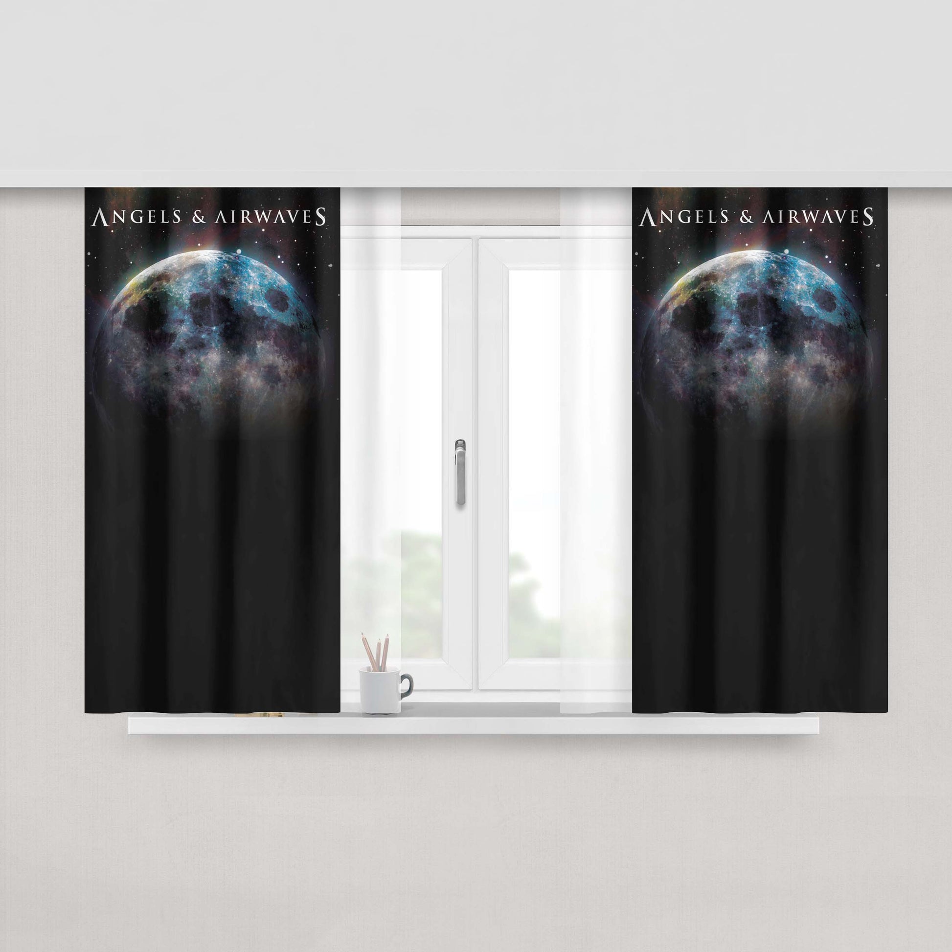 Ang Art Culture Peach Skin Window Curtains