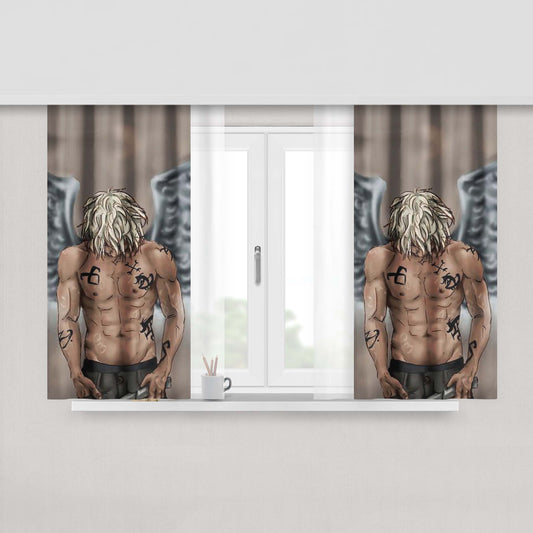 Angel And Airwaves Earth Peach Skin Window Curtains