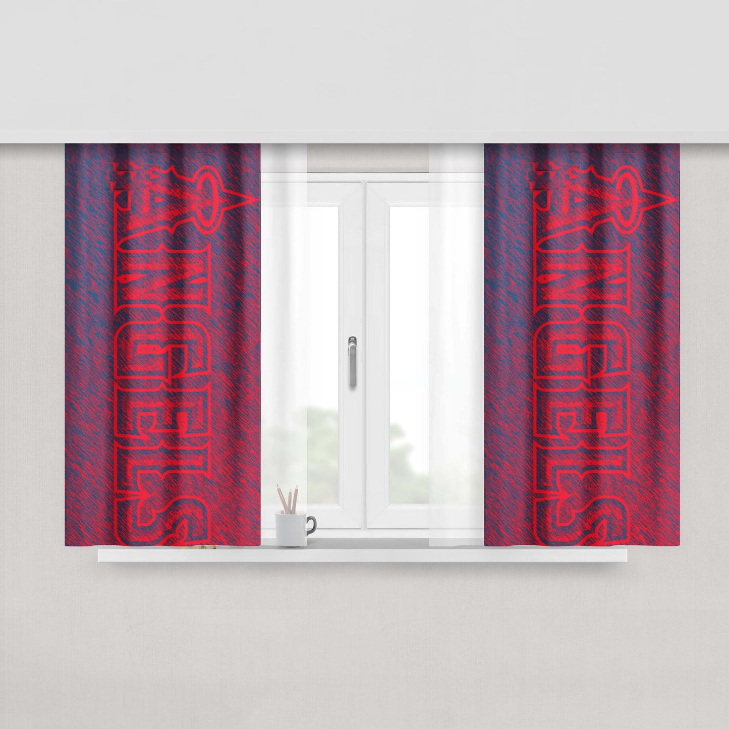 Angels And Airwaves Peach Skin Window Curtains