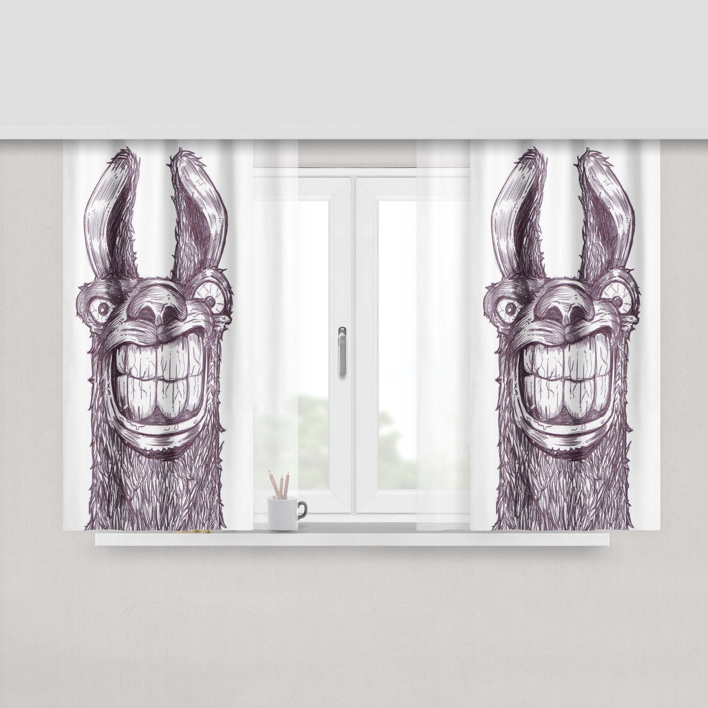 Angry Hulk Peach Skin Window Curtains