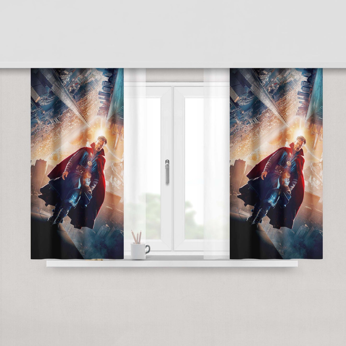 Angus Young Acdc Peach Skin Window Curtains