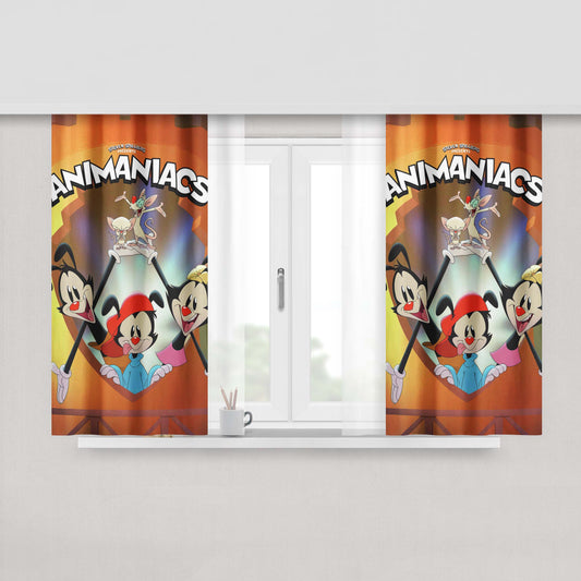 Animaniacs 90 Cartoon Logo Peach Skin Window Curtains