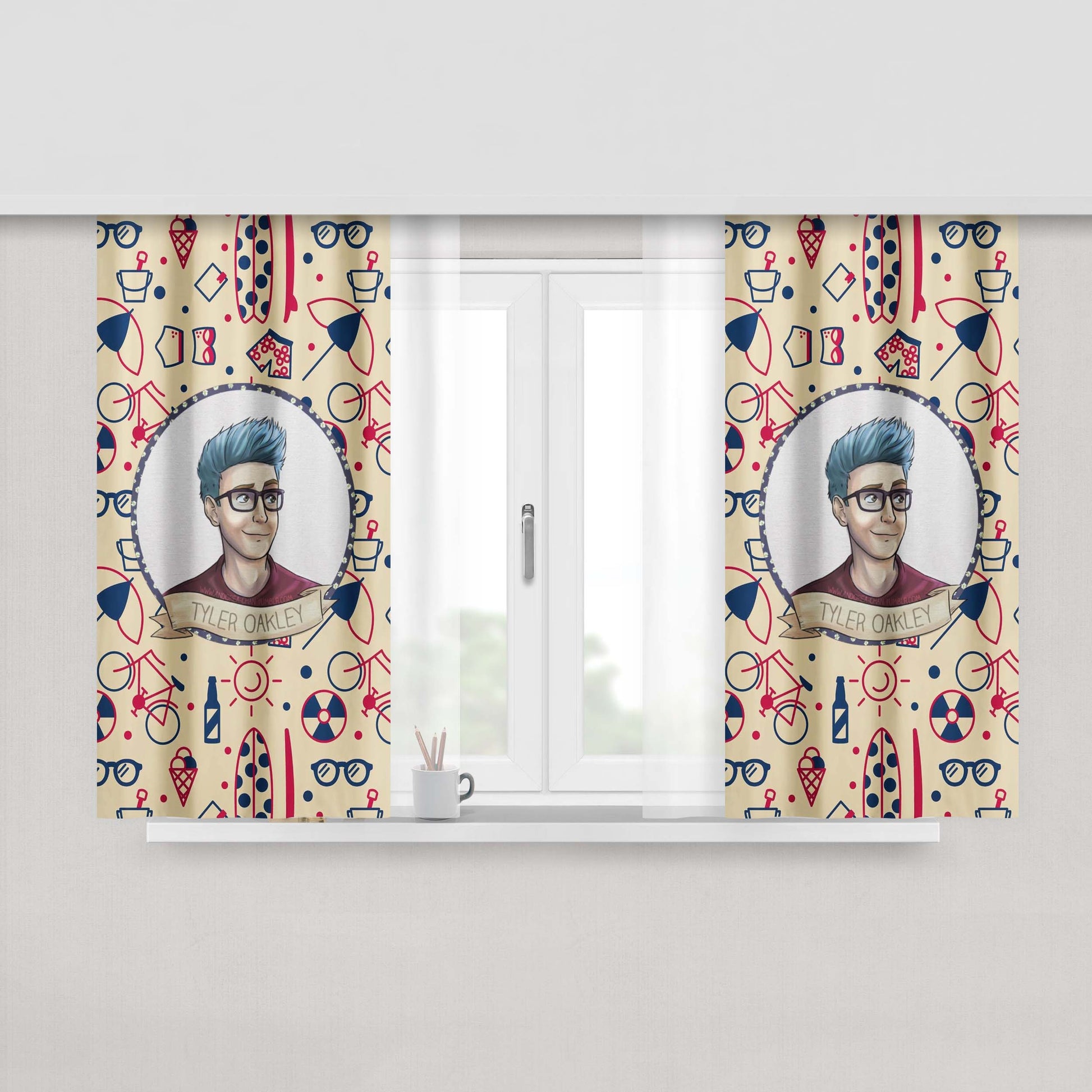 Animated Carmen Sandiego Poster Peach Skin Window Curtains