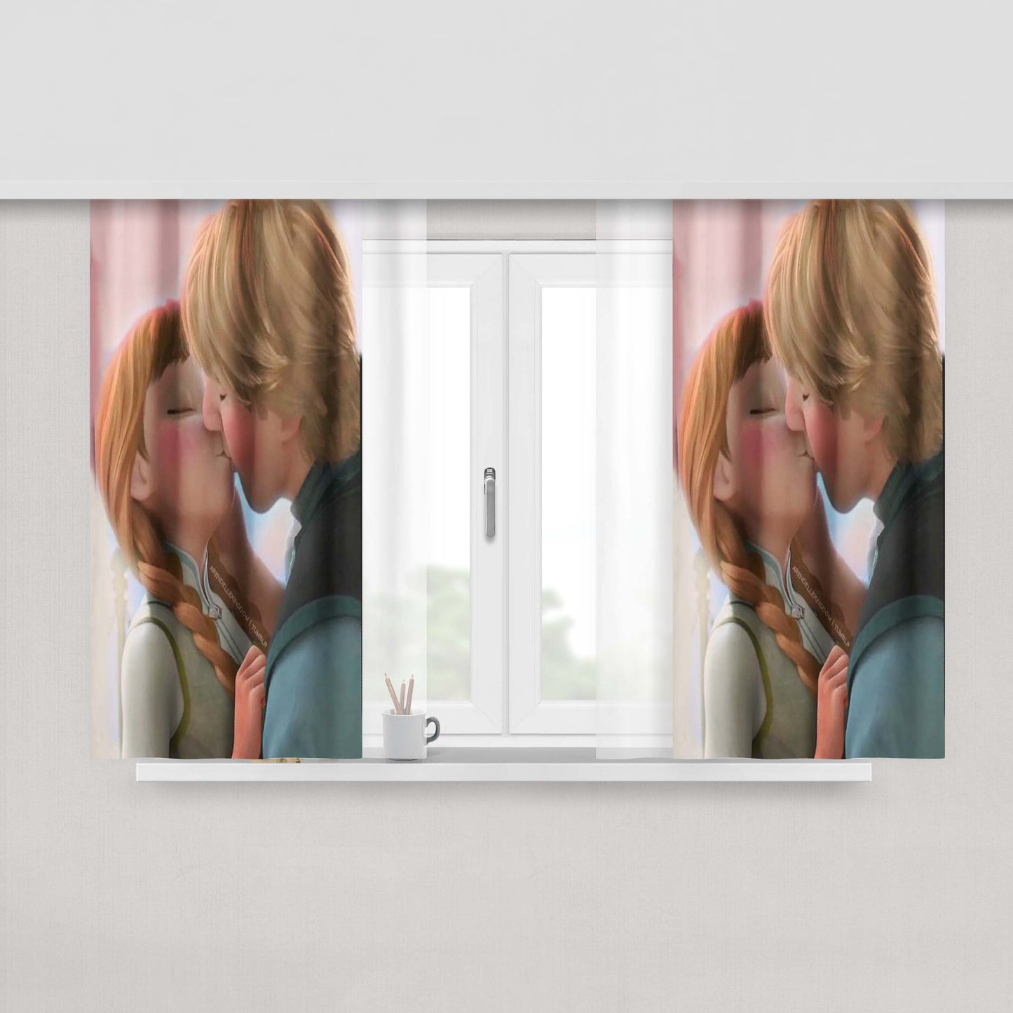 Anna Kendrick Peach Skin Window Curtains
