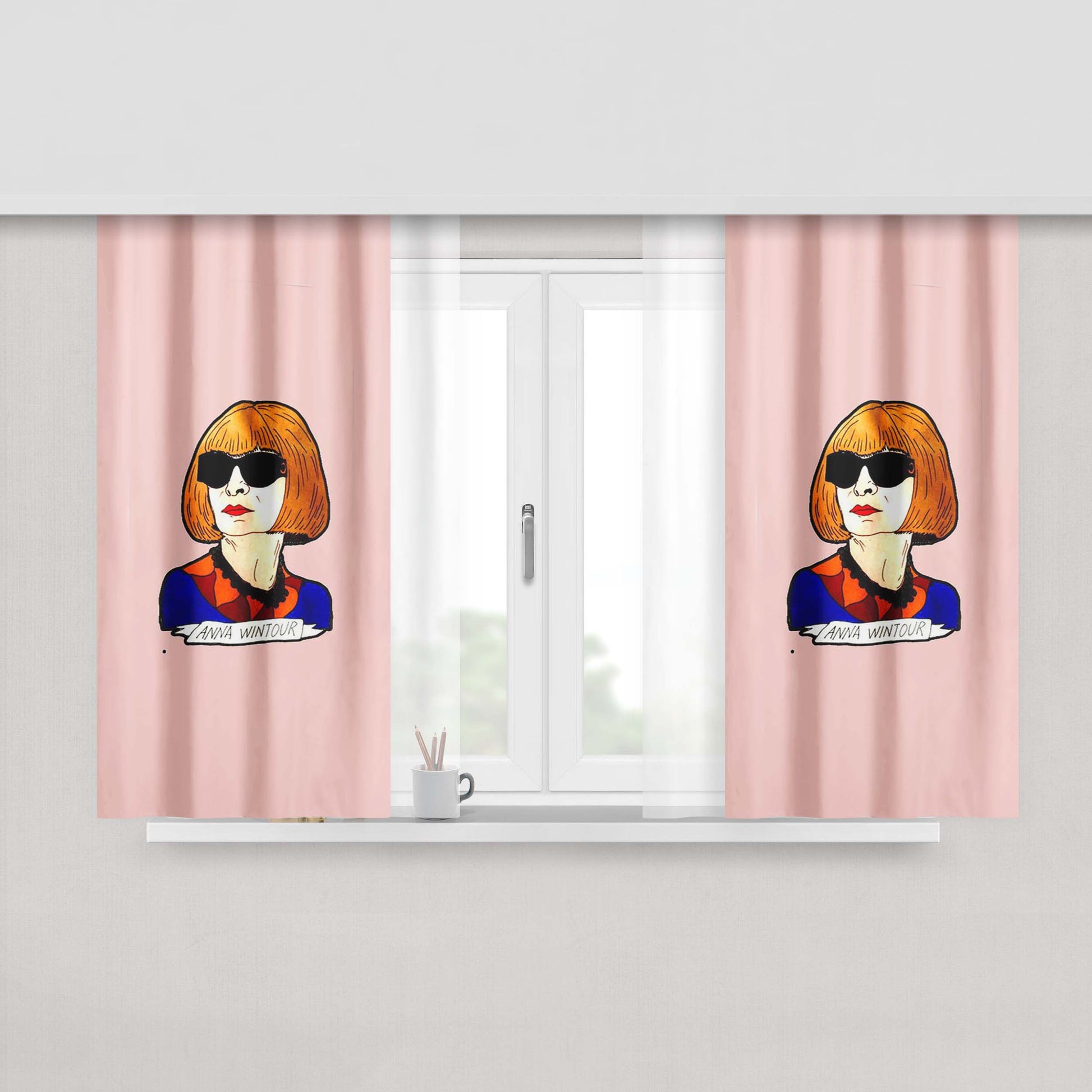 Anna Kristoff Kiss Peach Skin Window Curtains