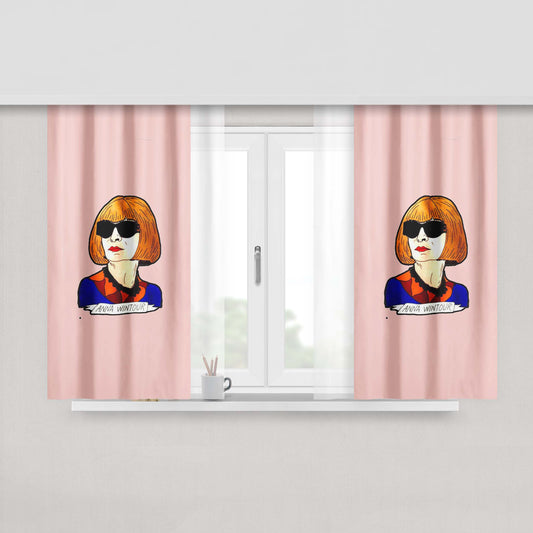 Anna Kristoff Kiss Peach Skin Window Curtains