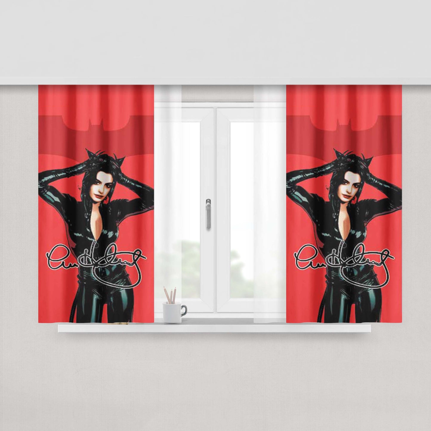 Anne Boleyn Peach Skin Window Curtains