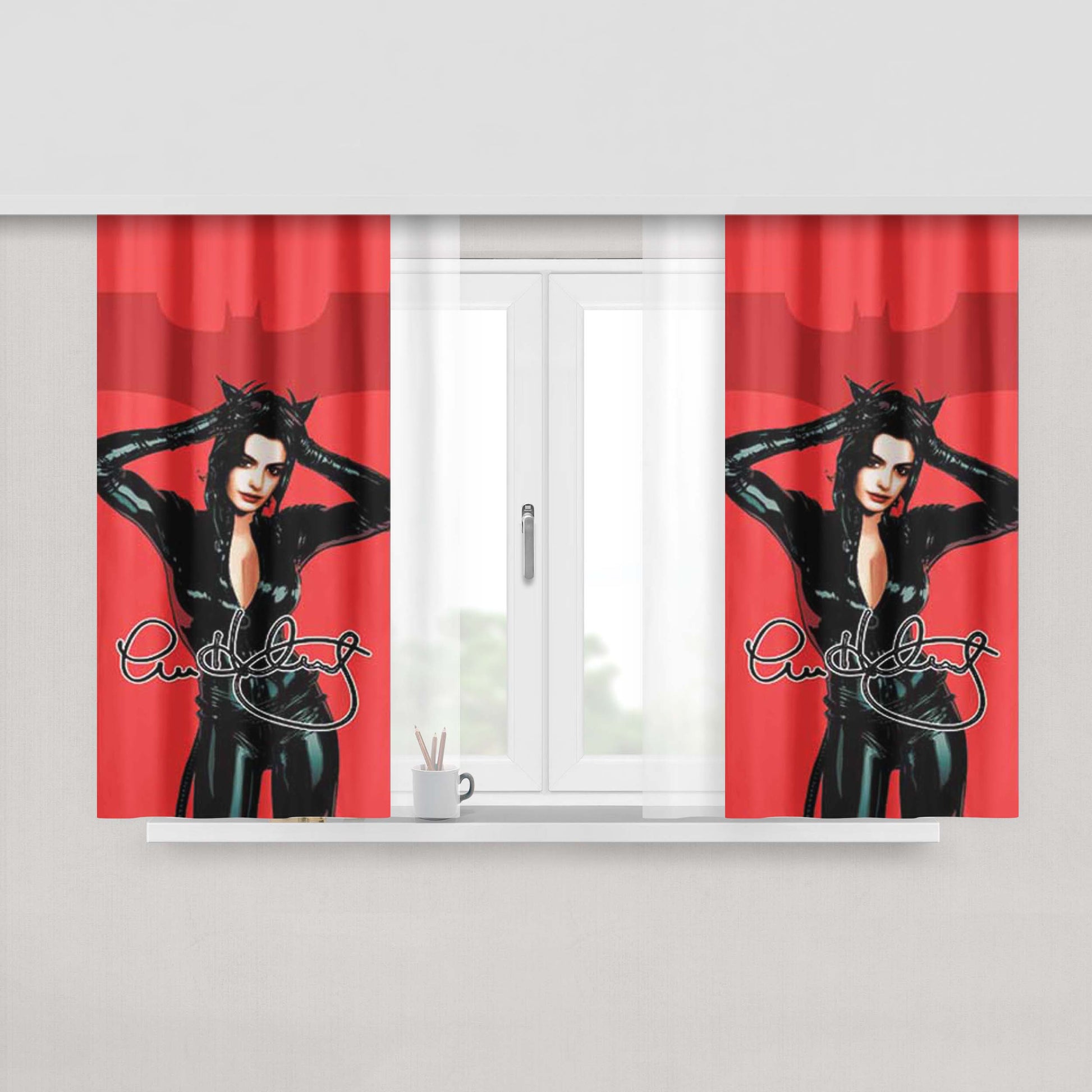Anne Boleyn Peach Skin Window Curtains