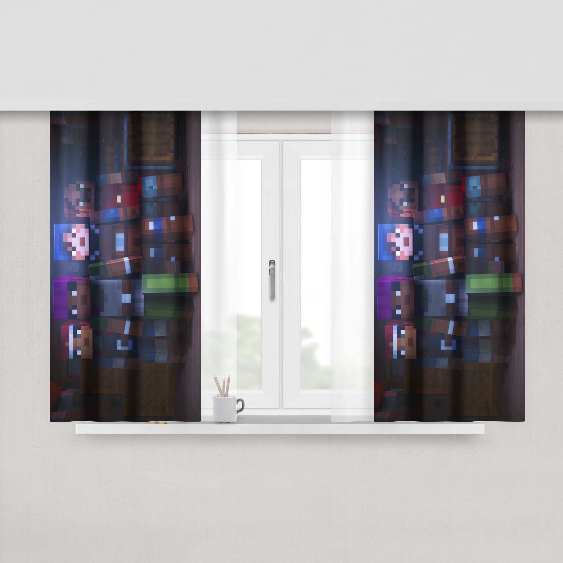 Anniversary New York Ranger Peach Skin Window Curtains