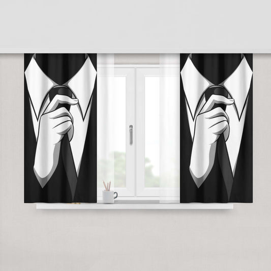 Anonymous Quotes Peach Skin Window Curtains
