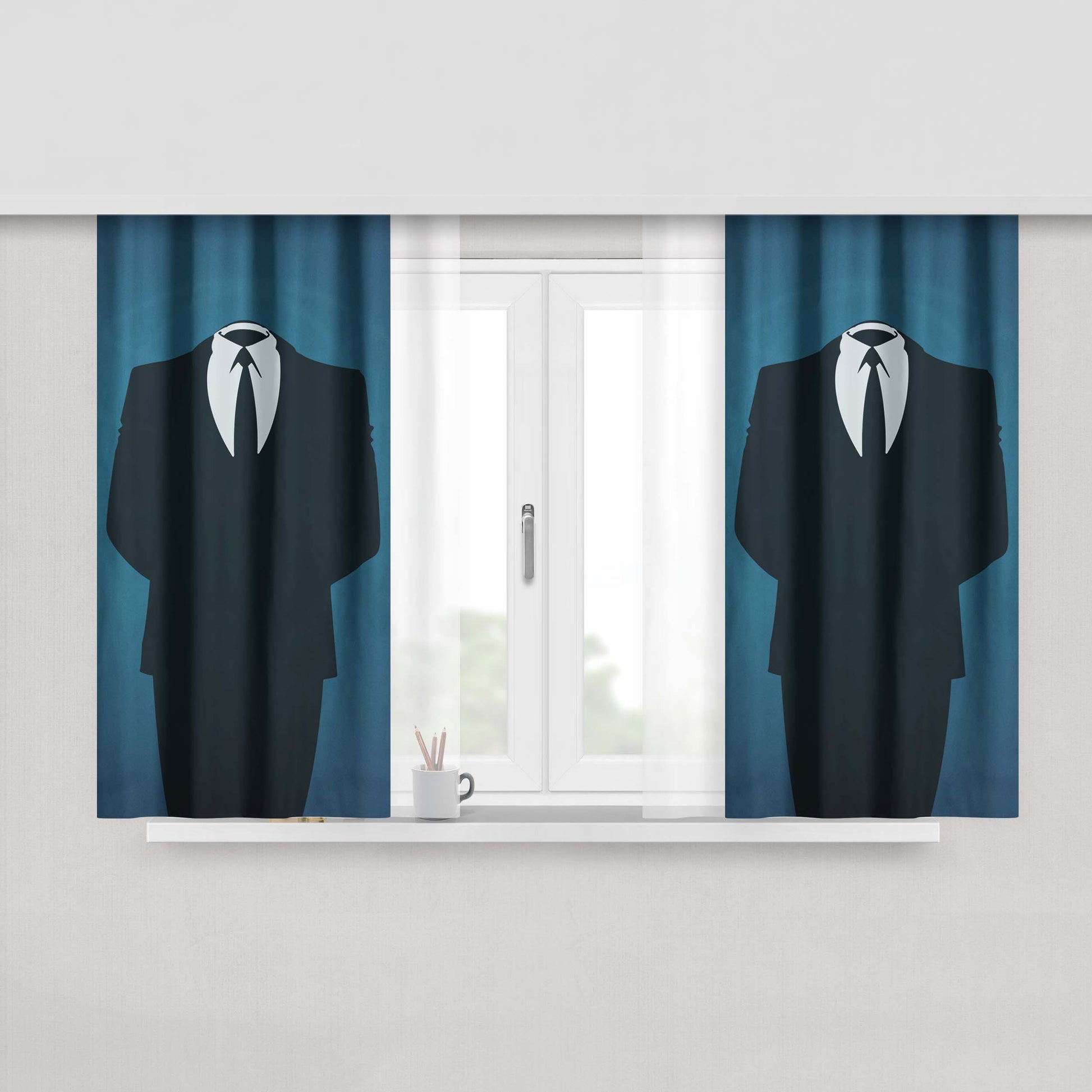Anonymous Vendetta Peach Skin Window Curtains