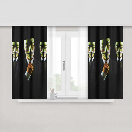 Anonymous Wallpaper Peach Skin Window Curtains