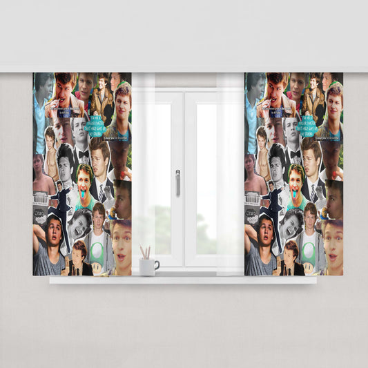 Anpanman Peach Skin Window Curtains