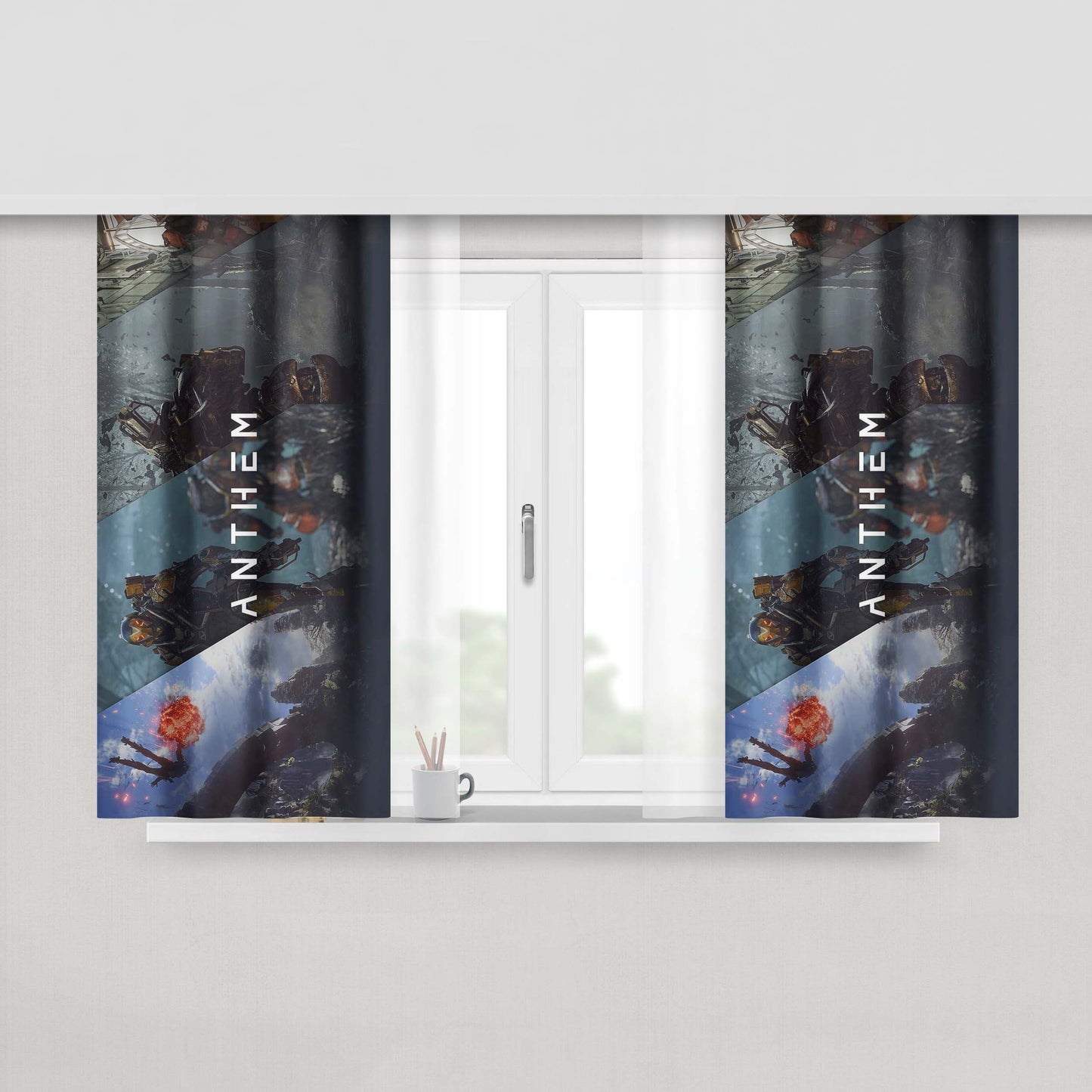 Anthem Game Peach Skin Window Curtains