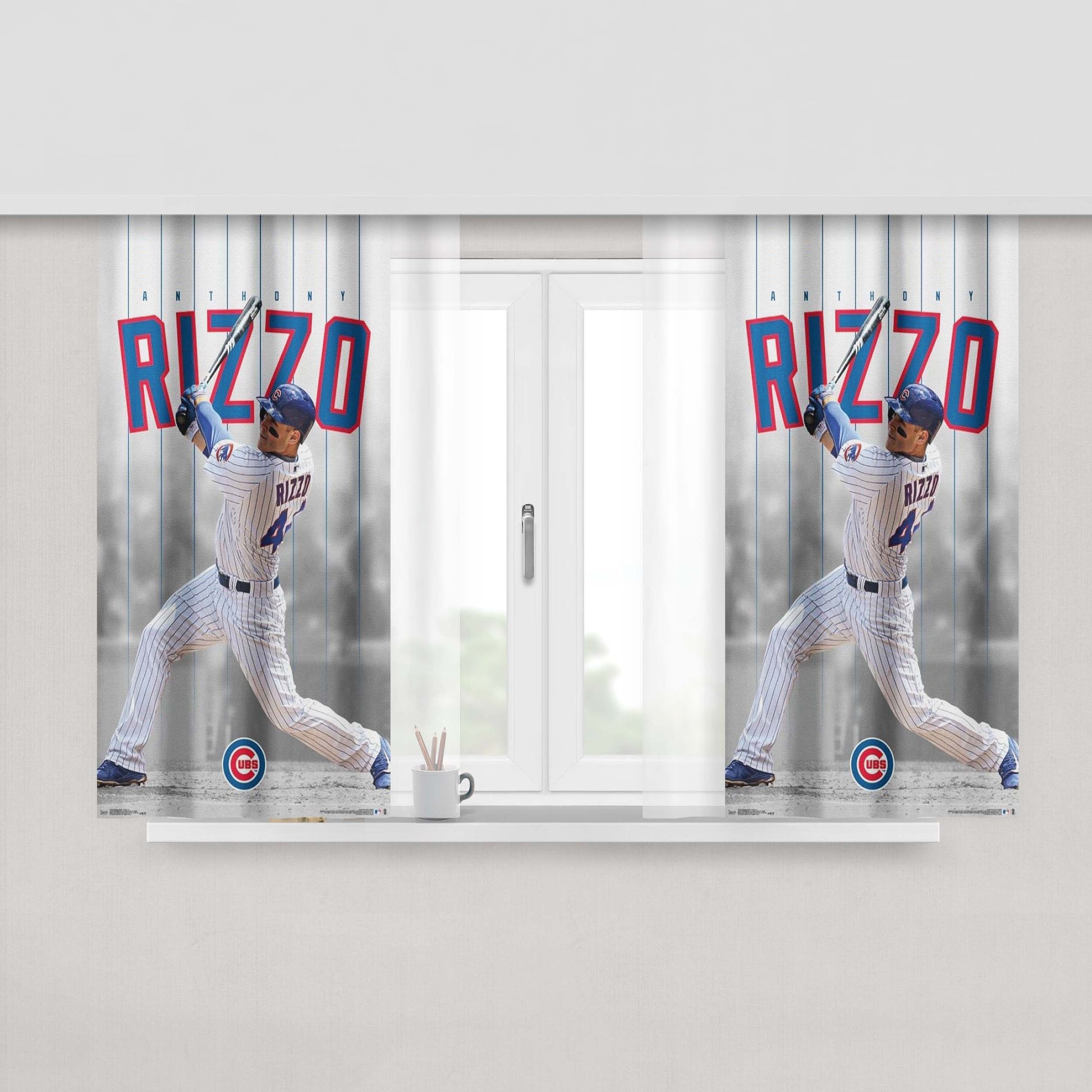 Anthony Davis Logo Uproxx Peach Skin Window Curtains