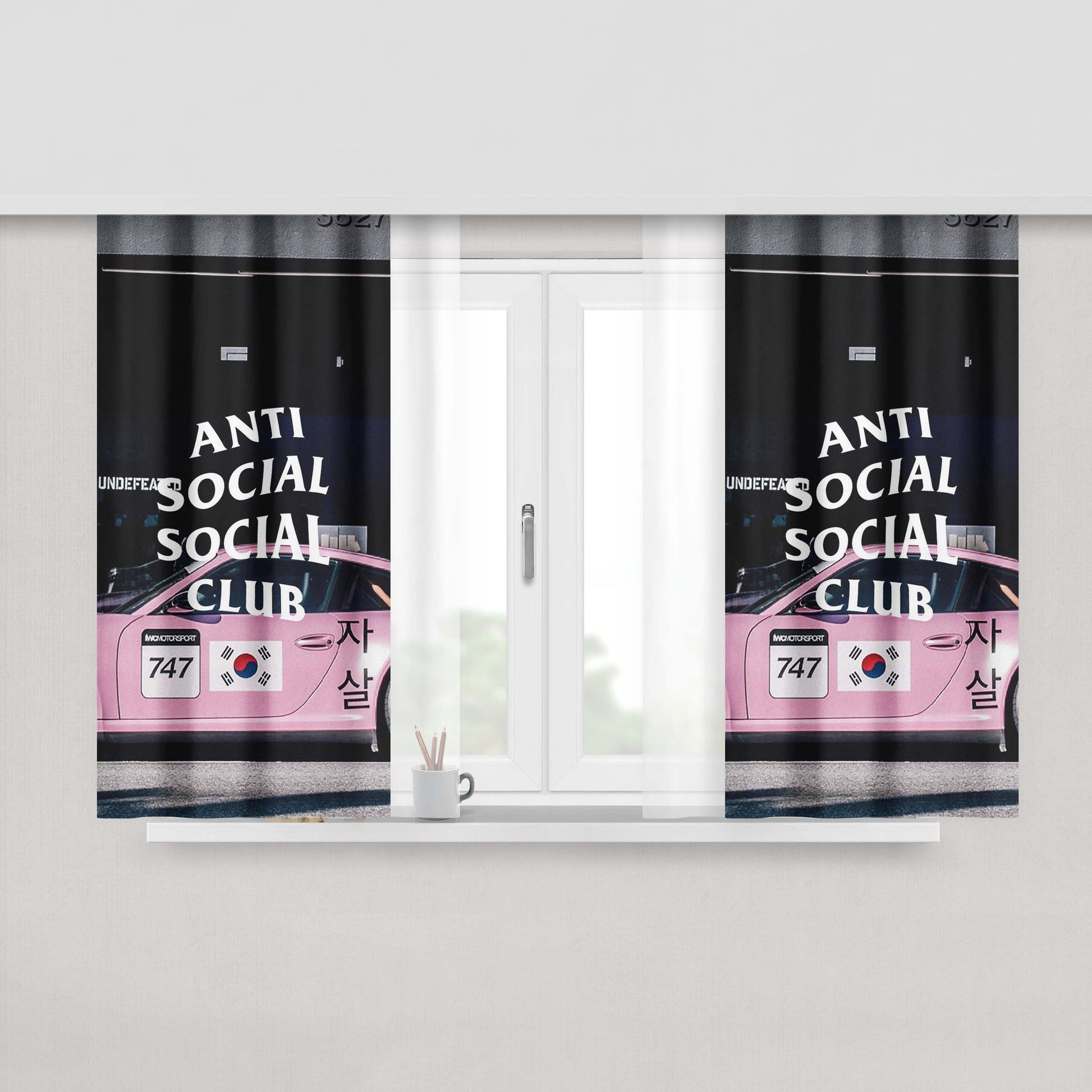 Anti Smoking Peach Skin Window Curtains