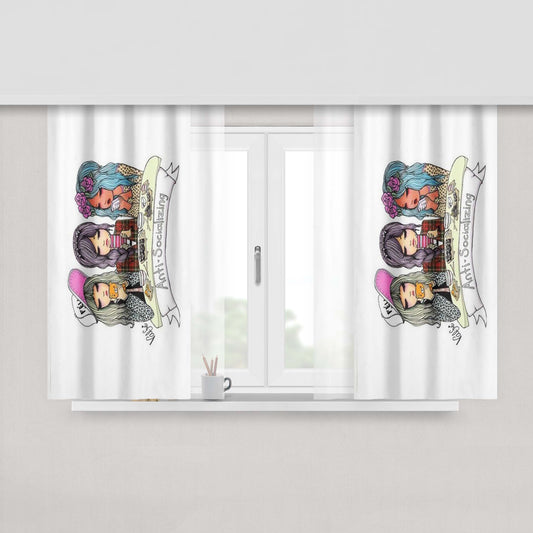 Anti Venom Wallpaper Peach Skin Window Curtains
