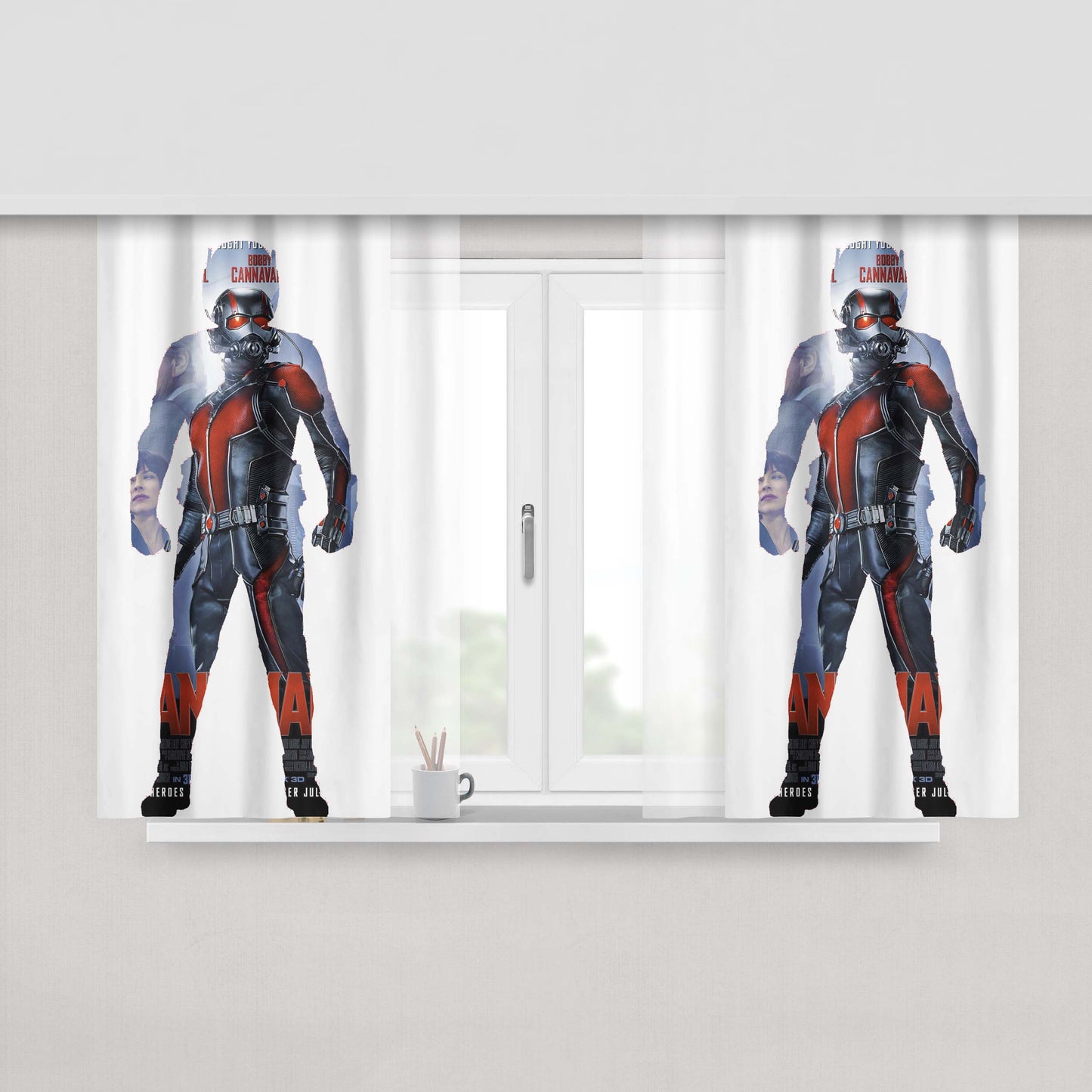 Antisosial Peach Skin Window Curtains