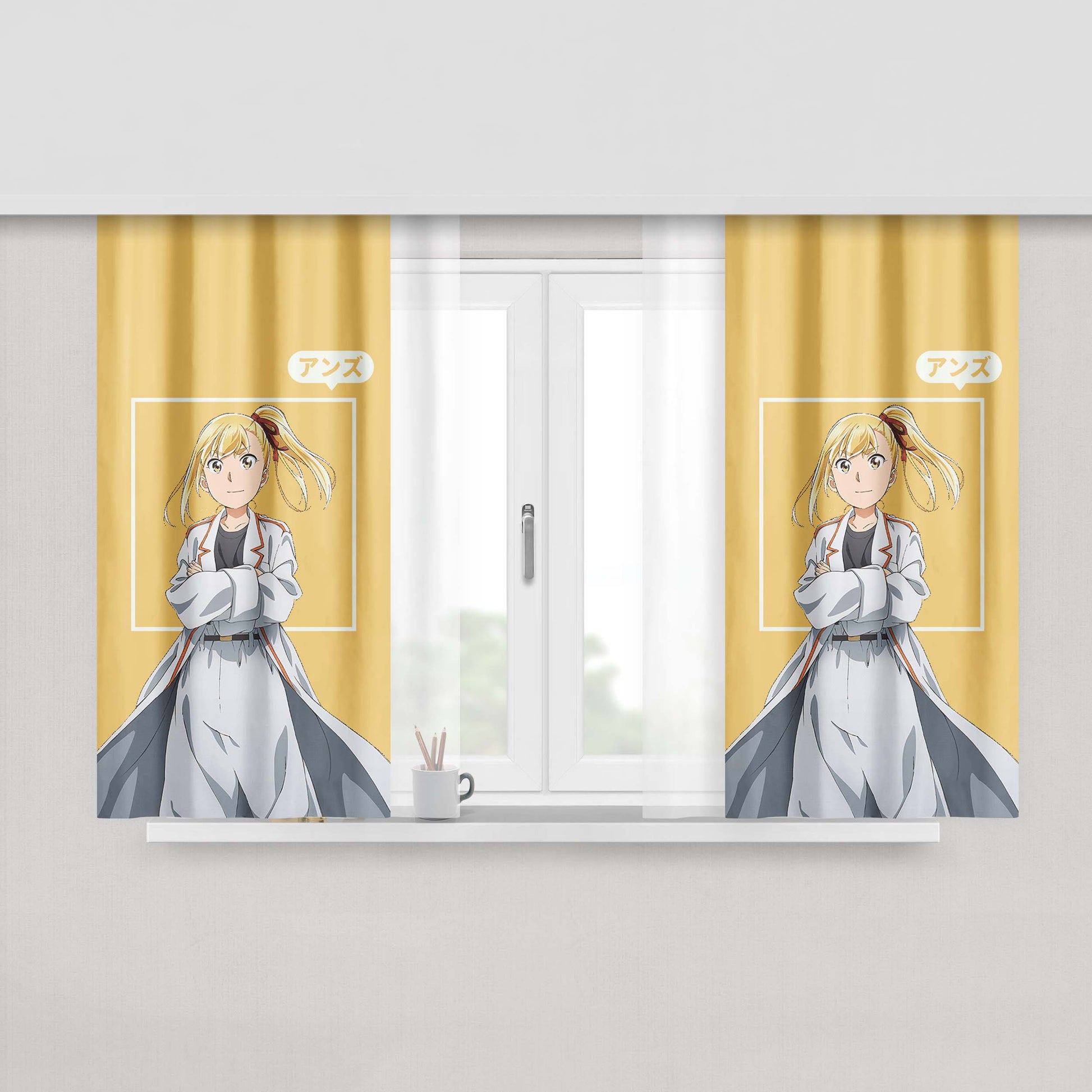 Anything Ny A Thing Peach Skin Window Curtains