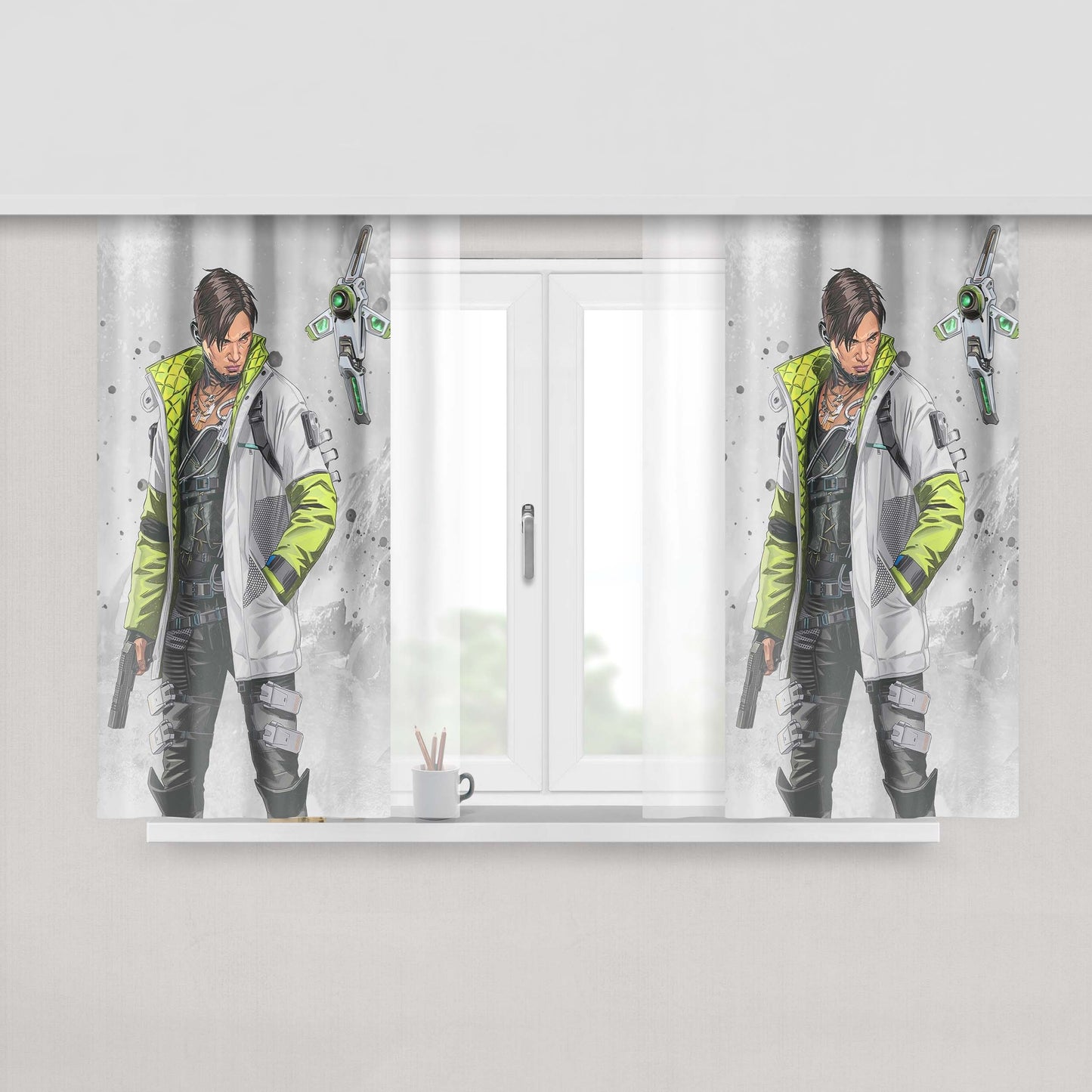Apex Le Peach Skin Window Curtains