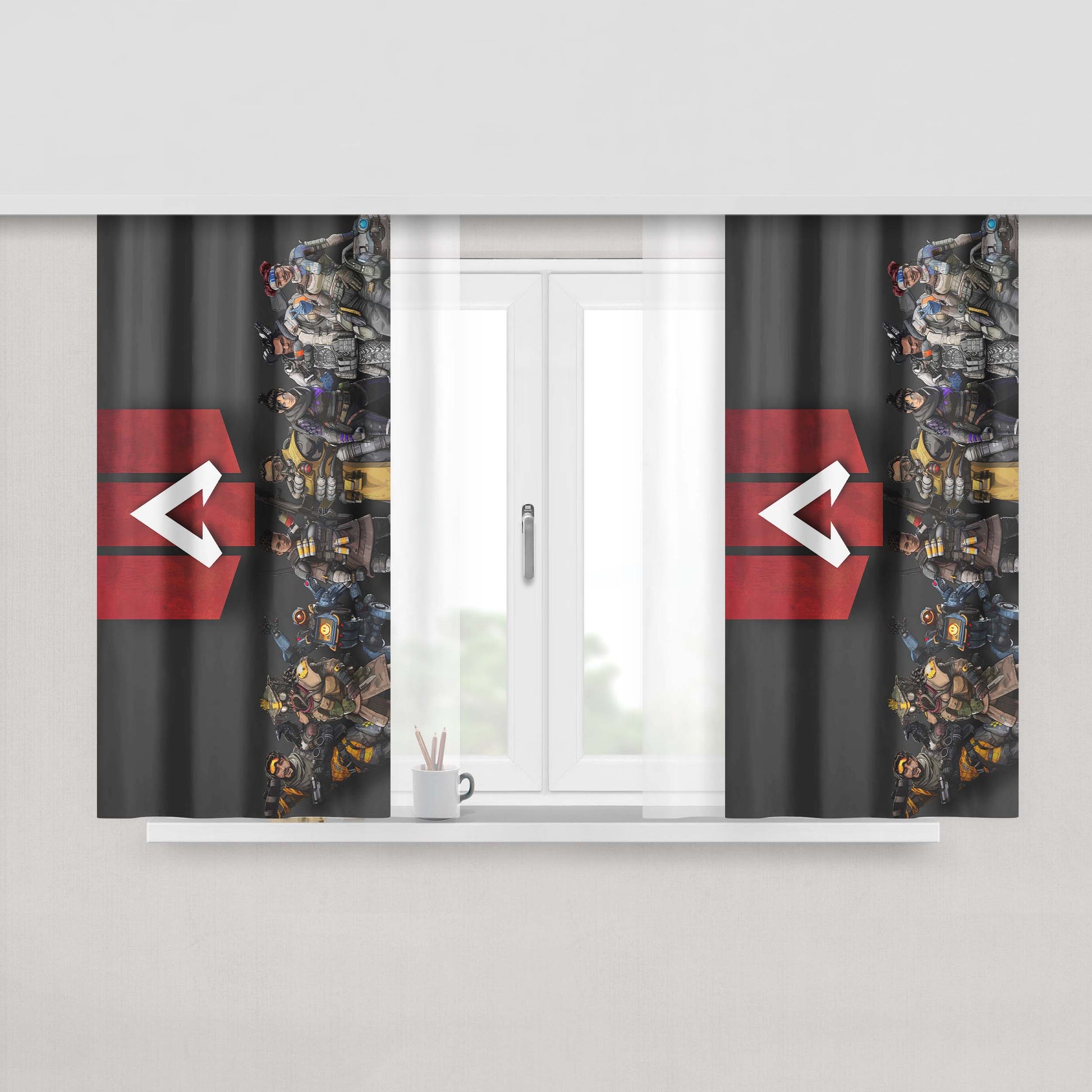 Apex Legend Peach Skin Window Curtains