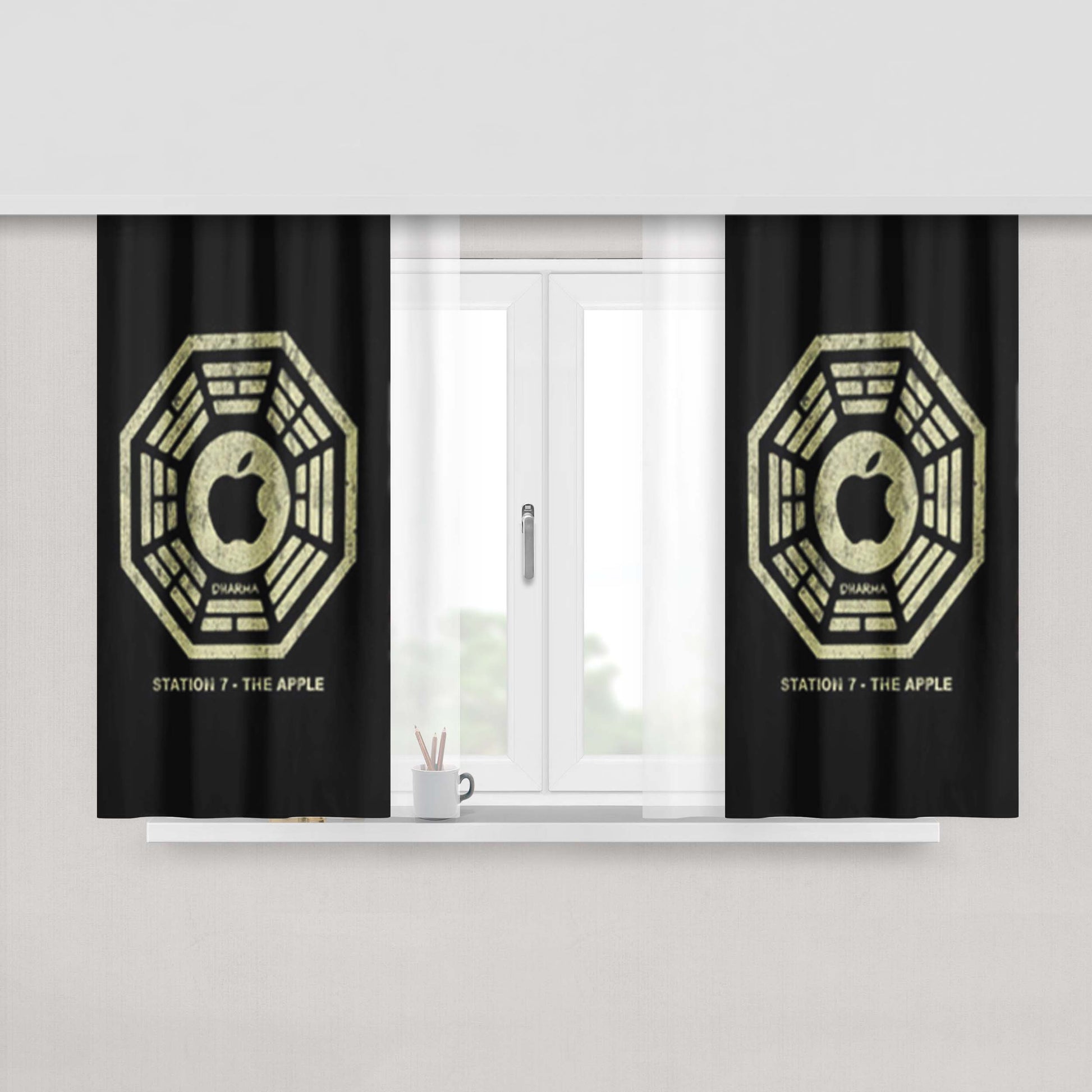 Apple Dharma Peach Skin Window Curtains