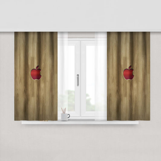 Apple Doof Peach Skin Window Curtains