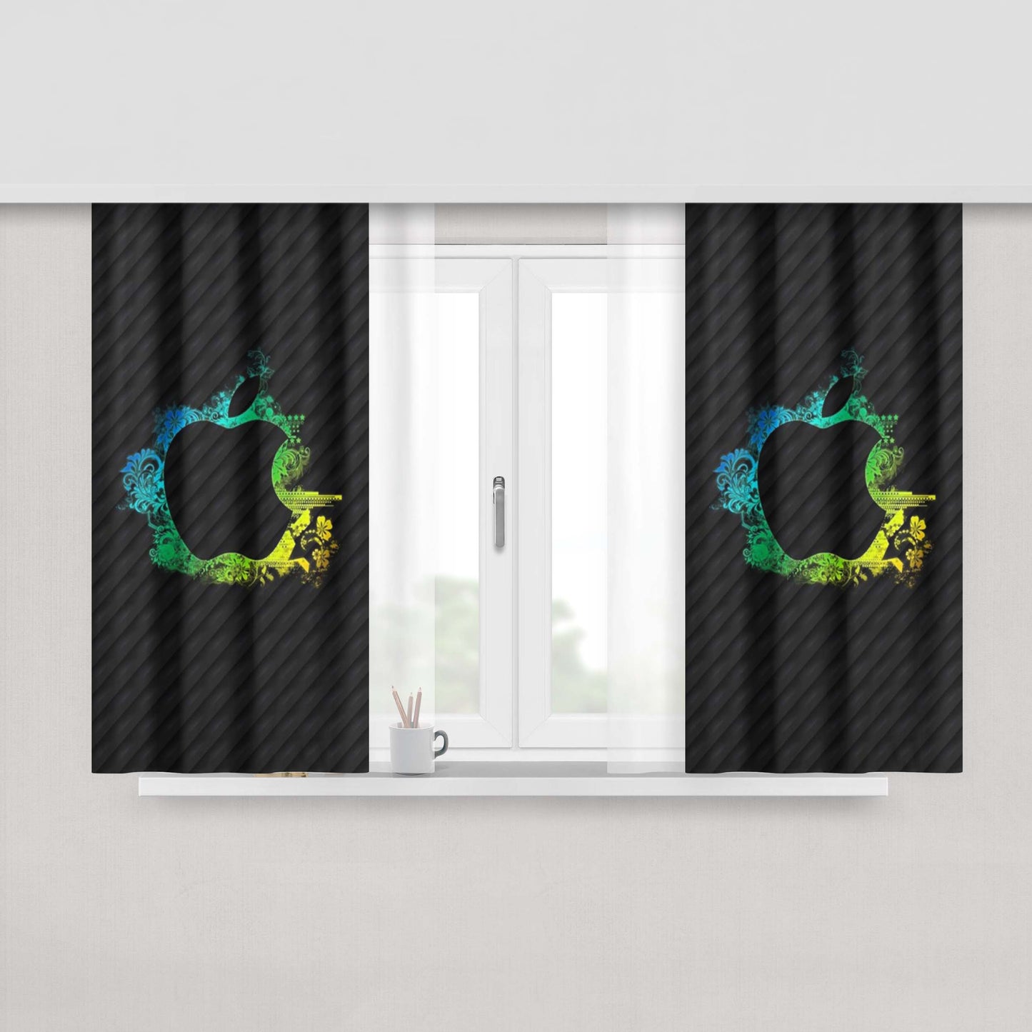Apple Iphone 5 Brands Peach Skin Window Curtains